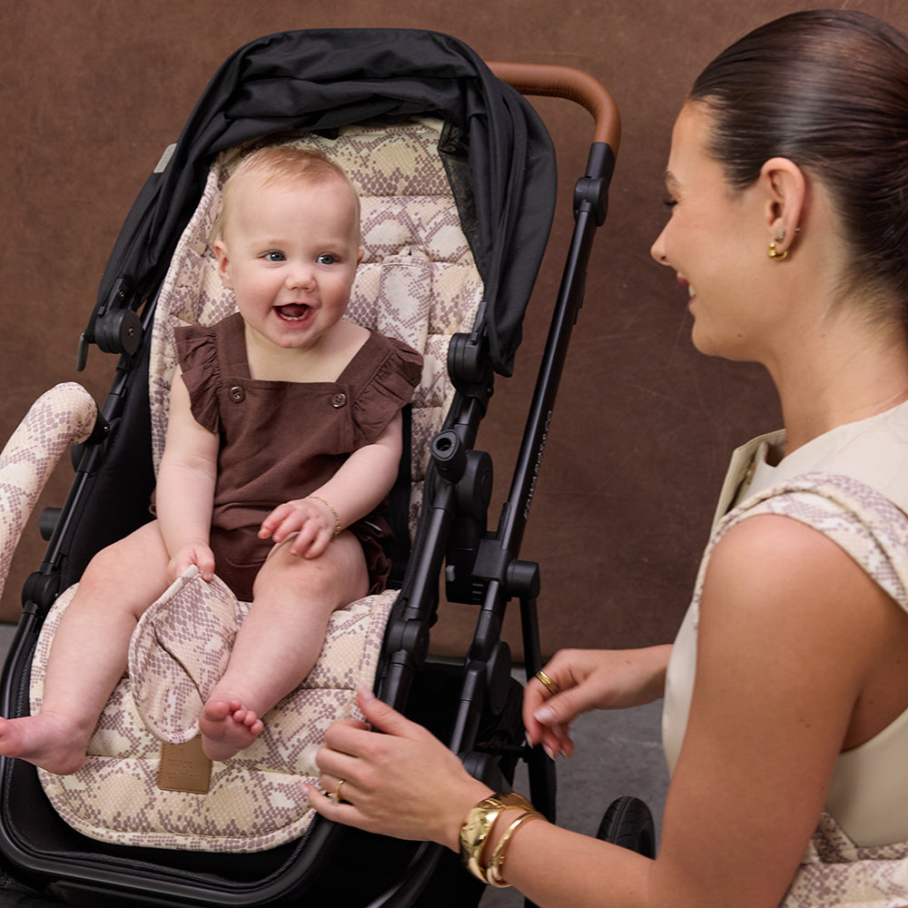 Almond Snake Universal Linen Pram Liner