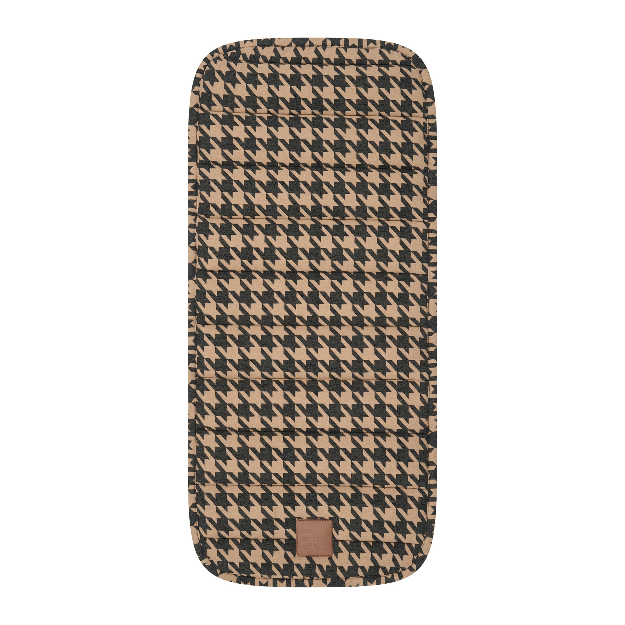 Black Houndstooth Universal Linen Bassinet Liner