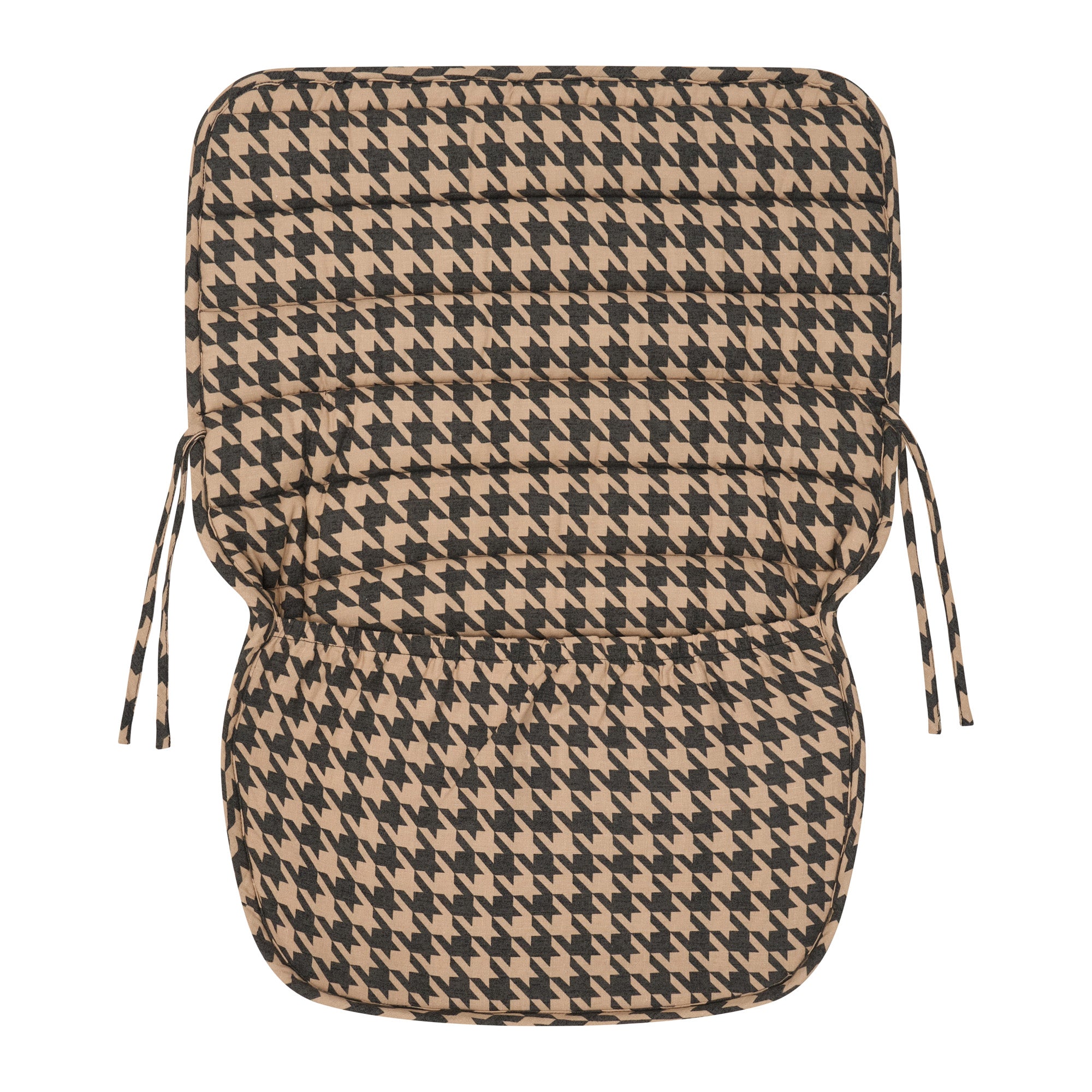 Black Houndstooth Linen Pram Cosy