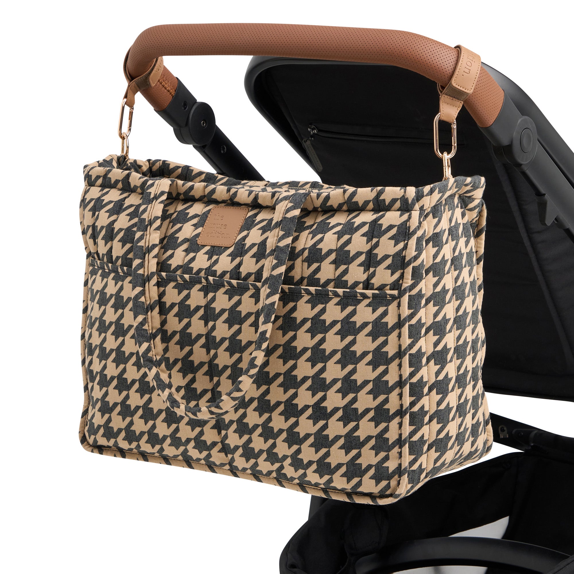 Black Houndstooth Muse Baby Bag