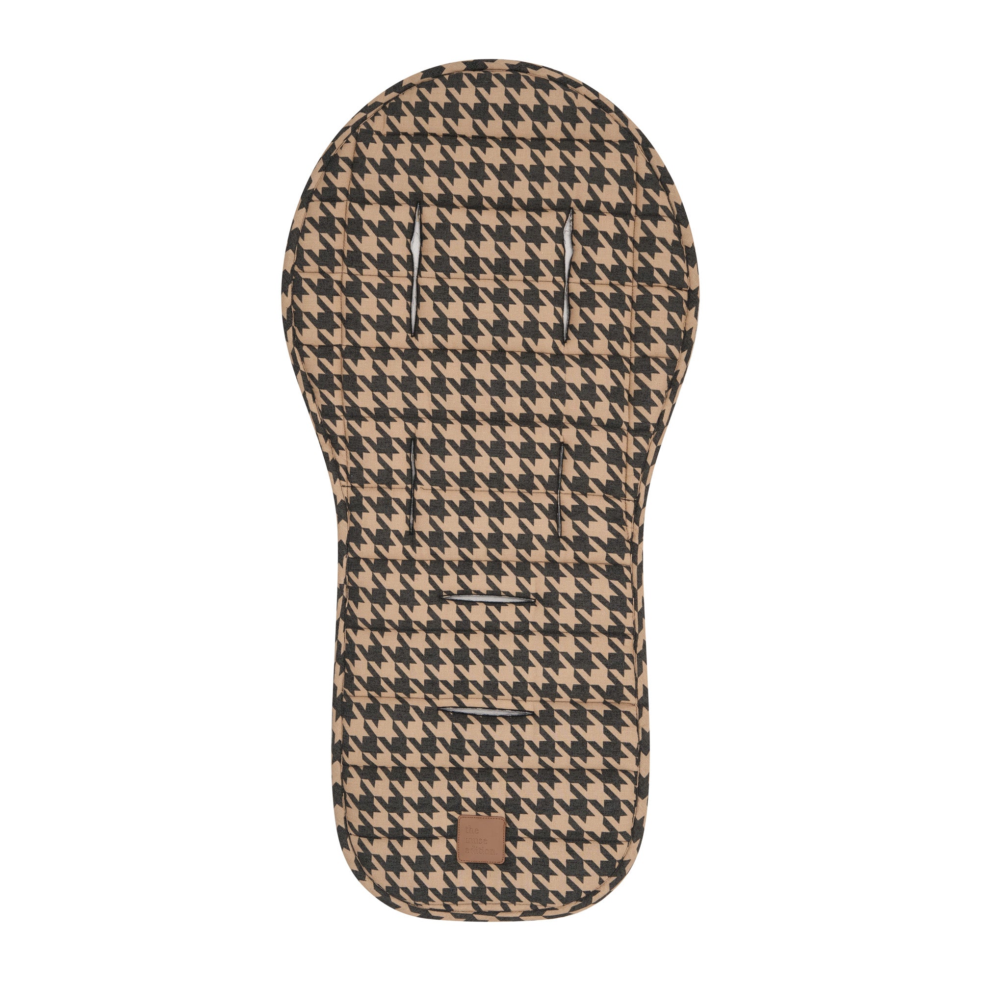 Black Houndstooth Universal Linen Pram Liner