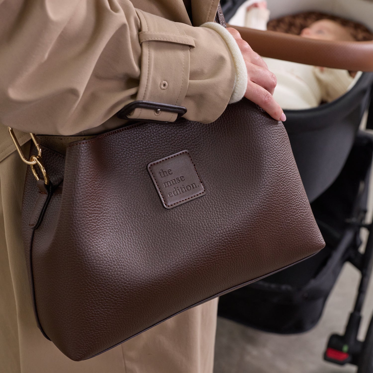 Cocoa Luxe Pram Caddy