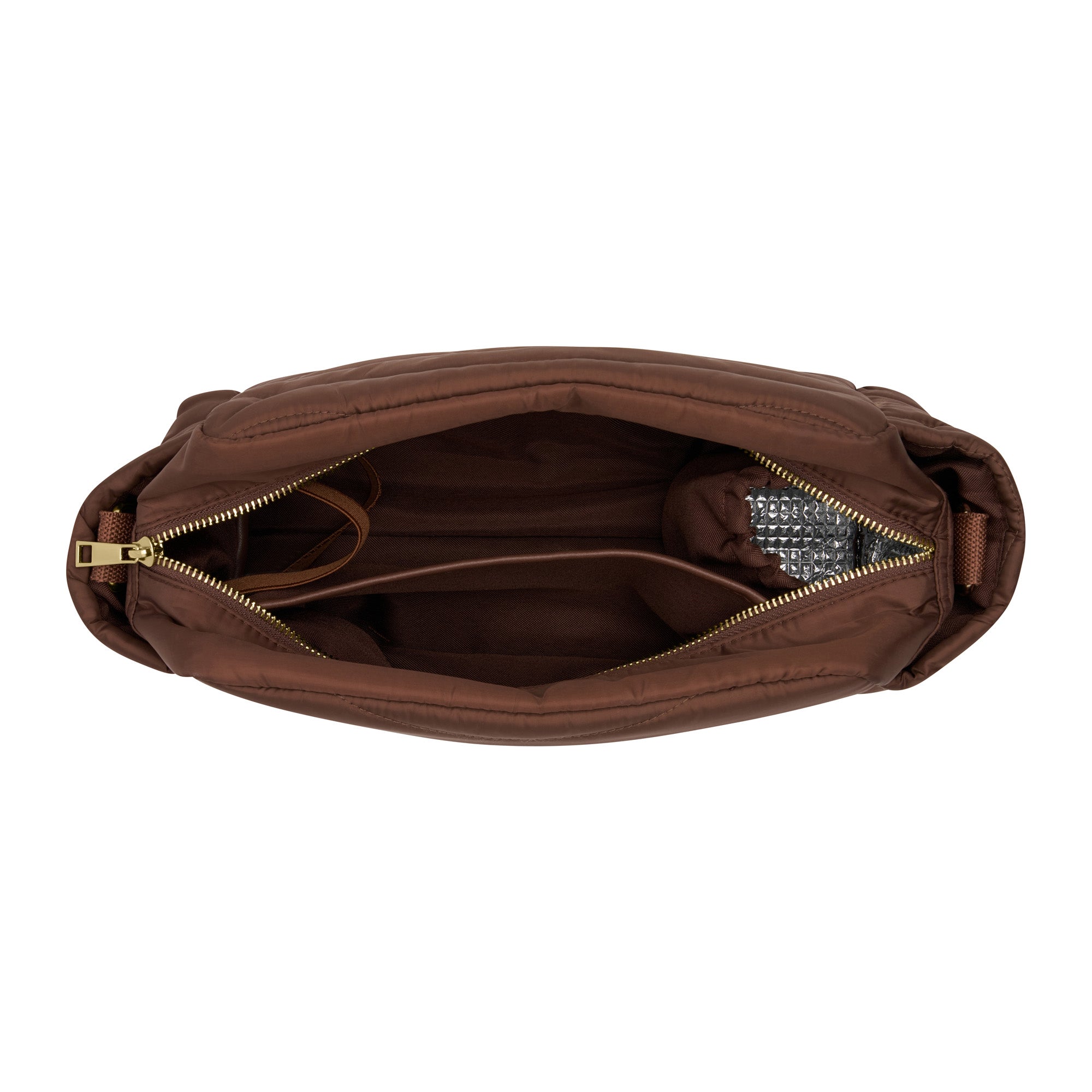 Espresso Wave Quilted Baby Pram Caddy