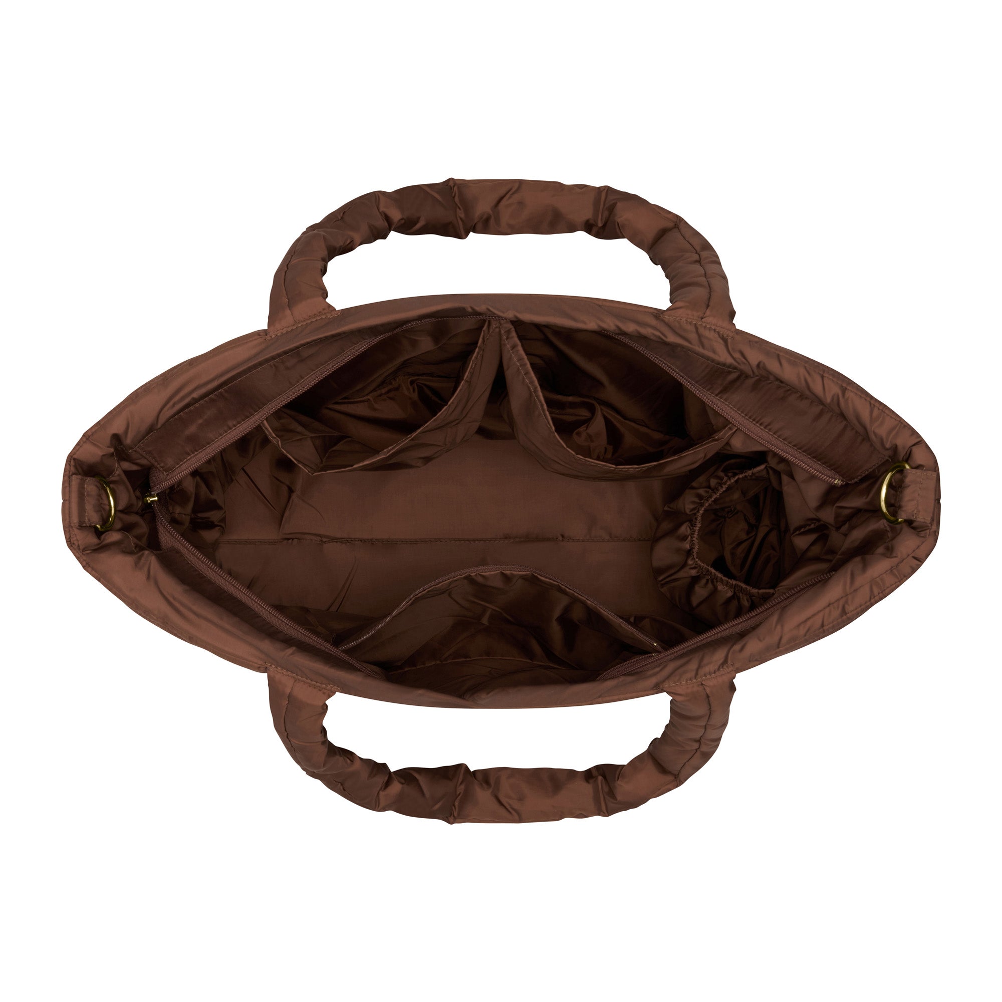 Espresso Wave Quilted Baby Bag