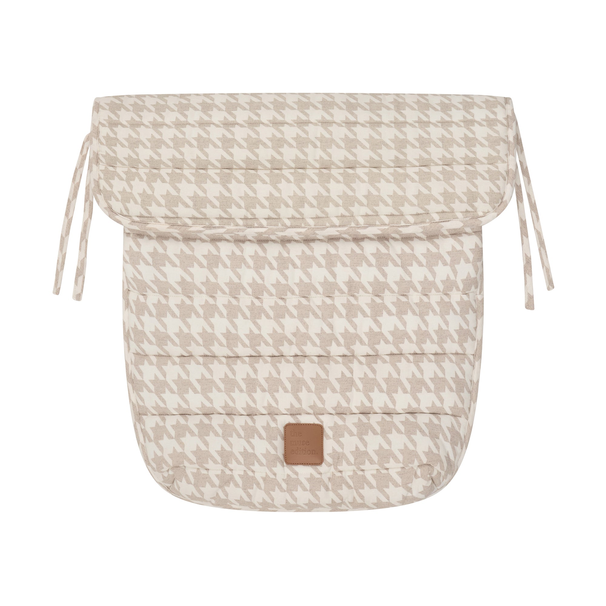 Houndstooth Linen Pram Cosy