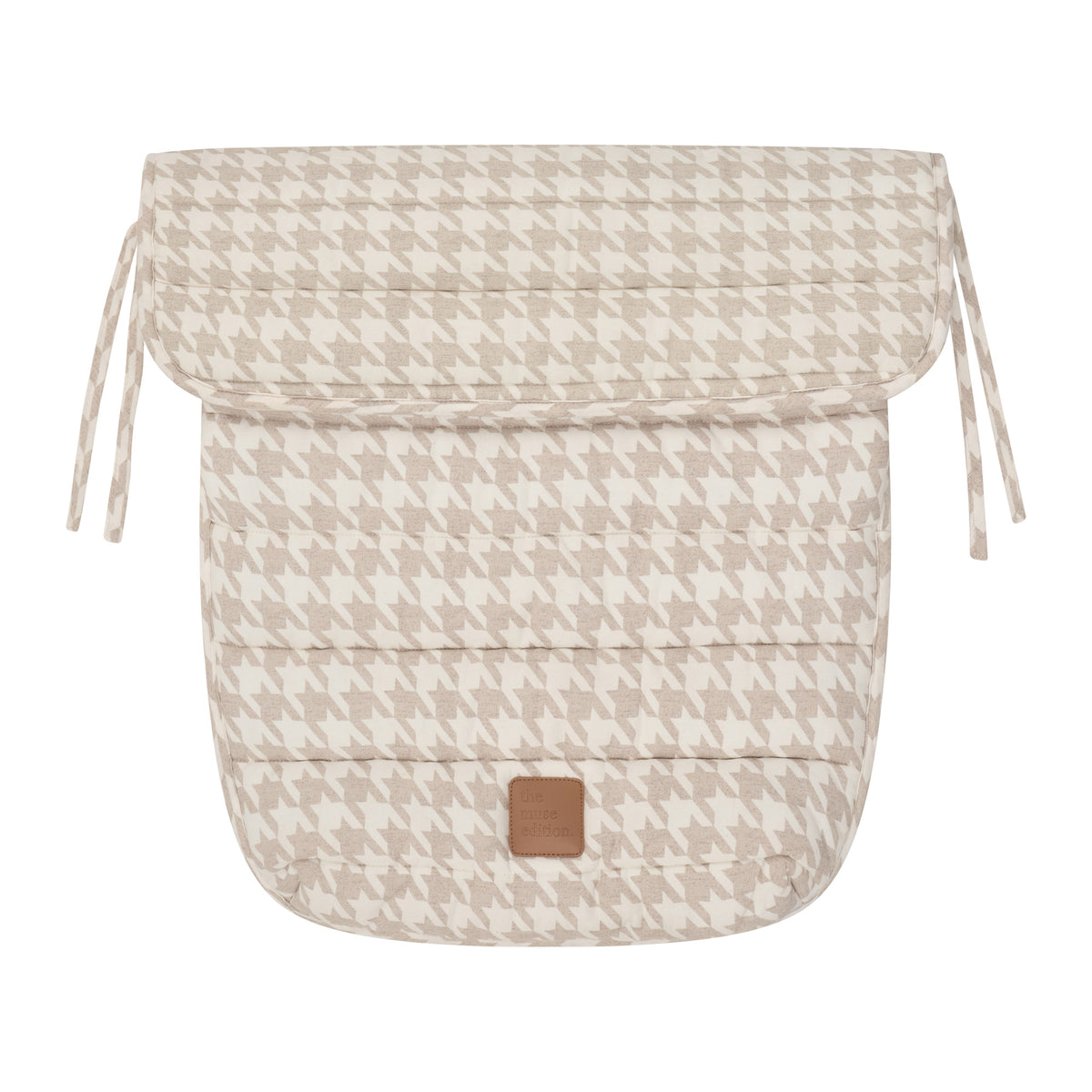 Houndstooth Linen Pram Cosy