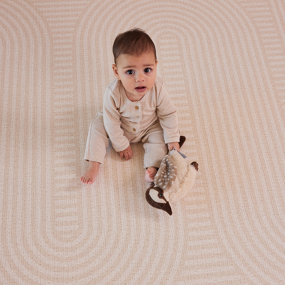 Large Foam Play Mat - Biscotti Check/Arch
