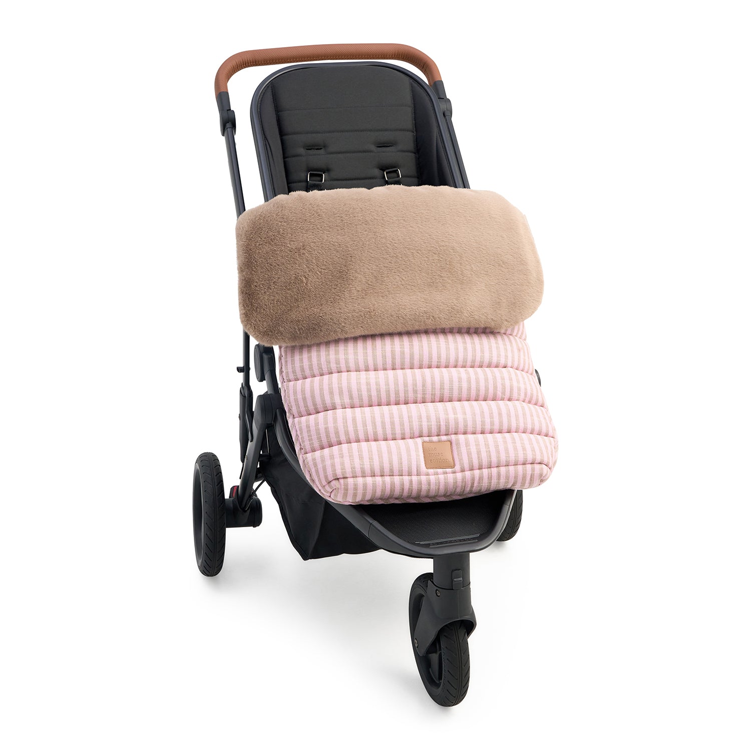 Mink Faux Fur Winter Pram Cosy Insert