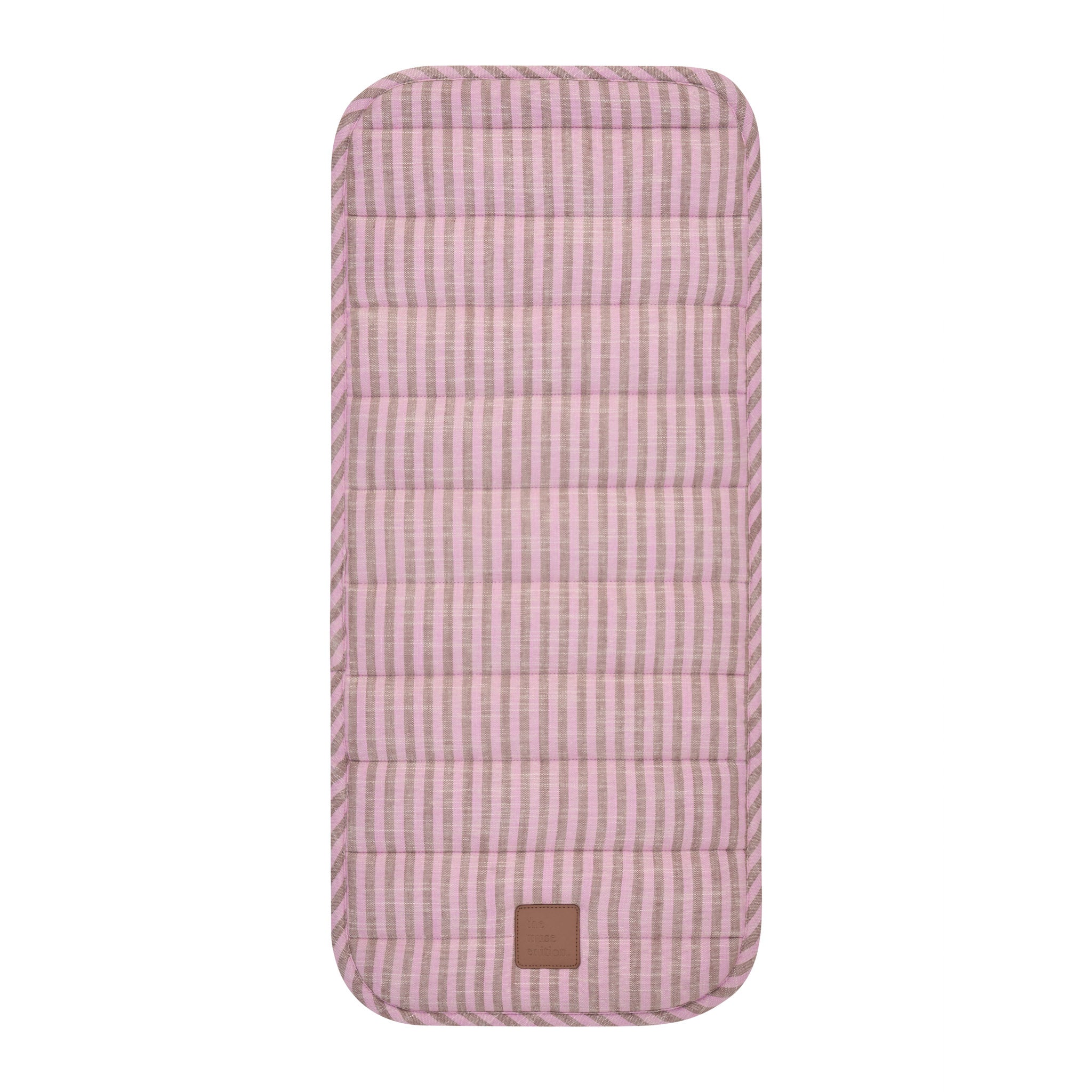 Mocha Stripe Universal Linen Bassinet Liner