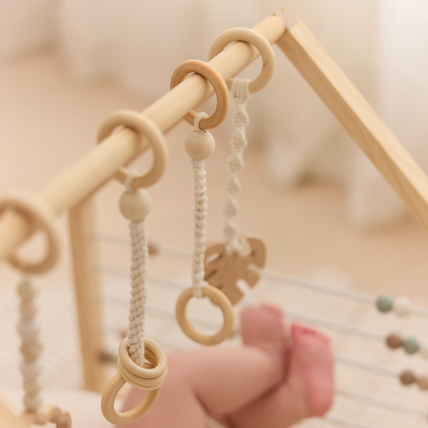 Wooden Play Gym Set