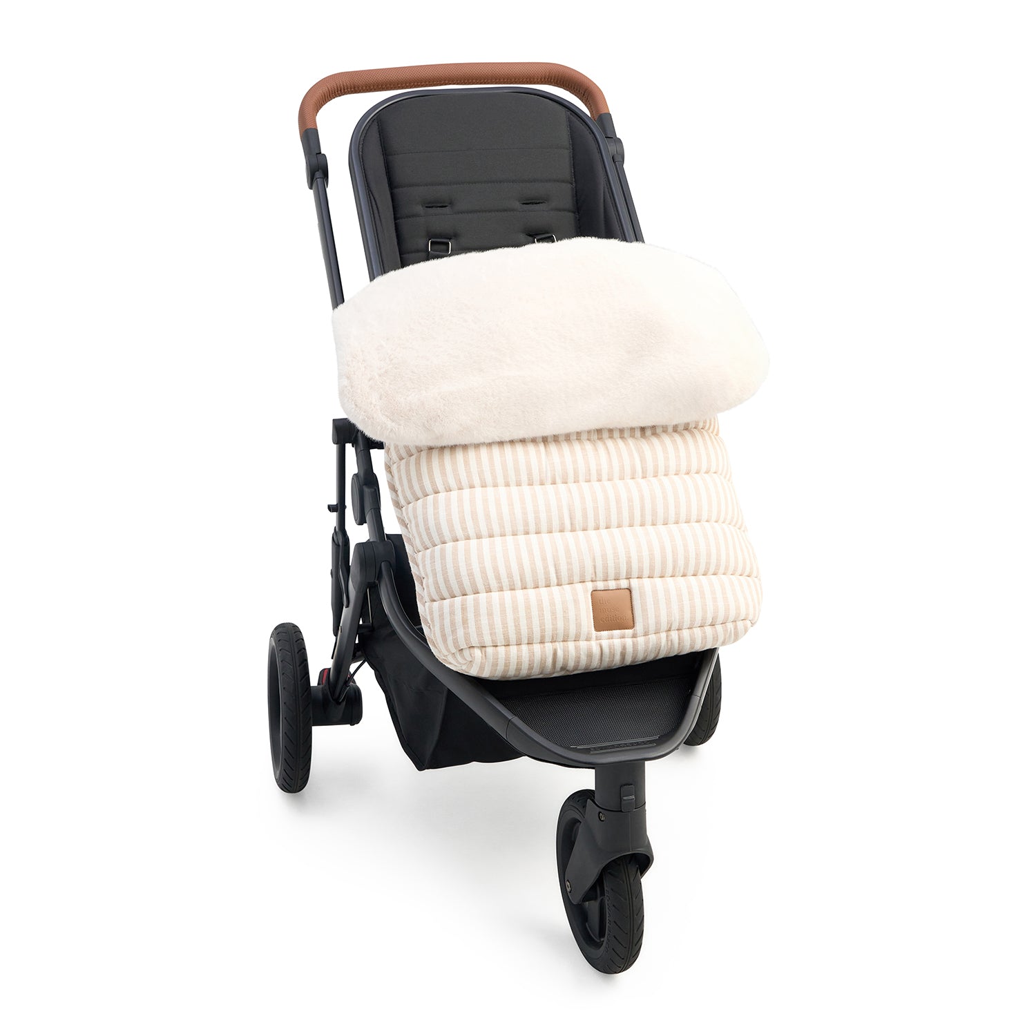Natural Faux Fur Winter Pram Cosy Insert