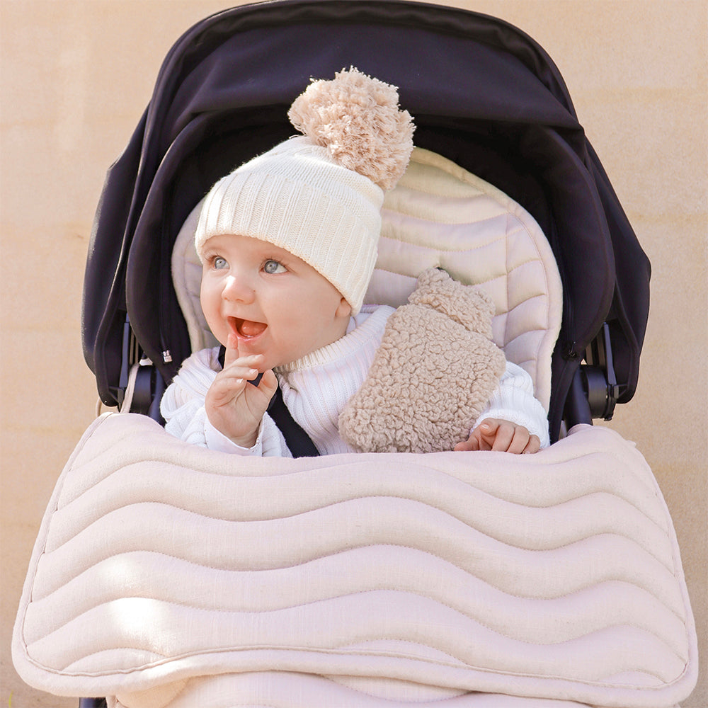 Natural Linen Pram Cosy