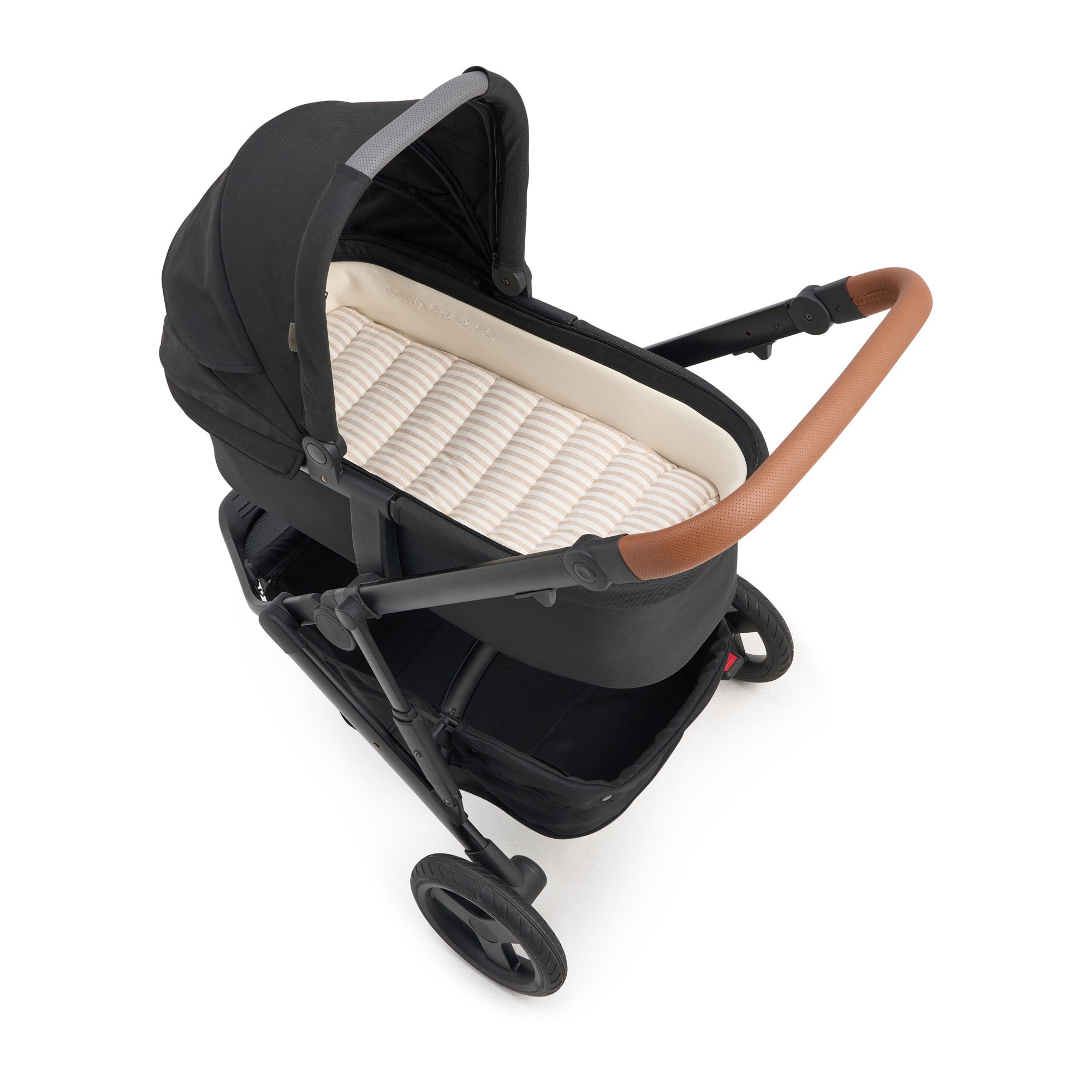 Natural Stripe Universal Linen Bassinet Liner