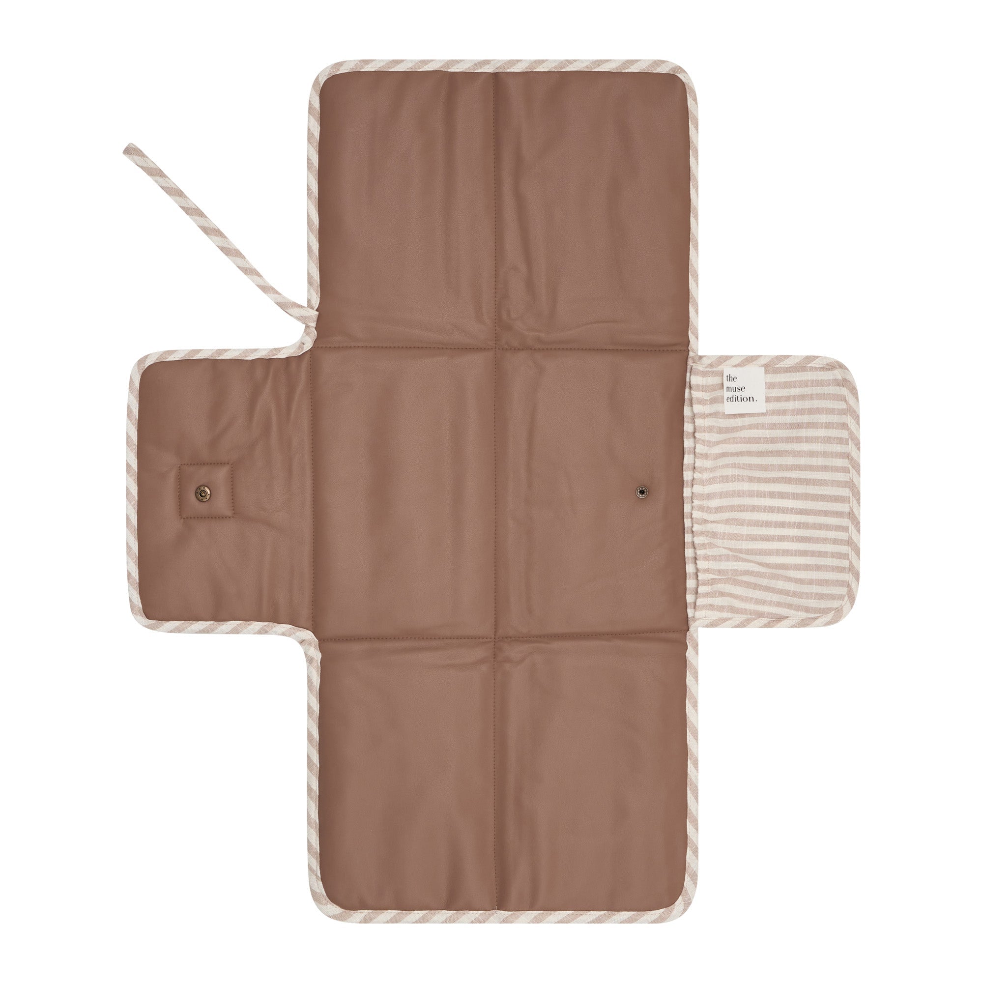 Natural Stripe Linen Change Mat
