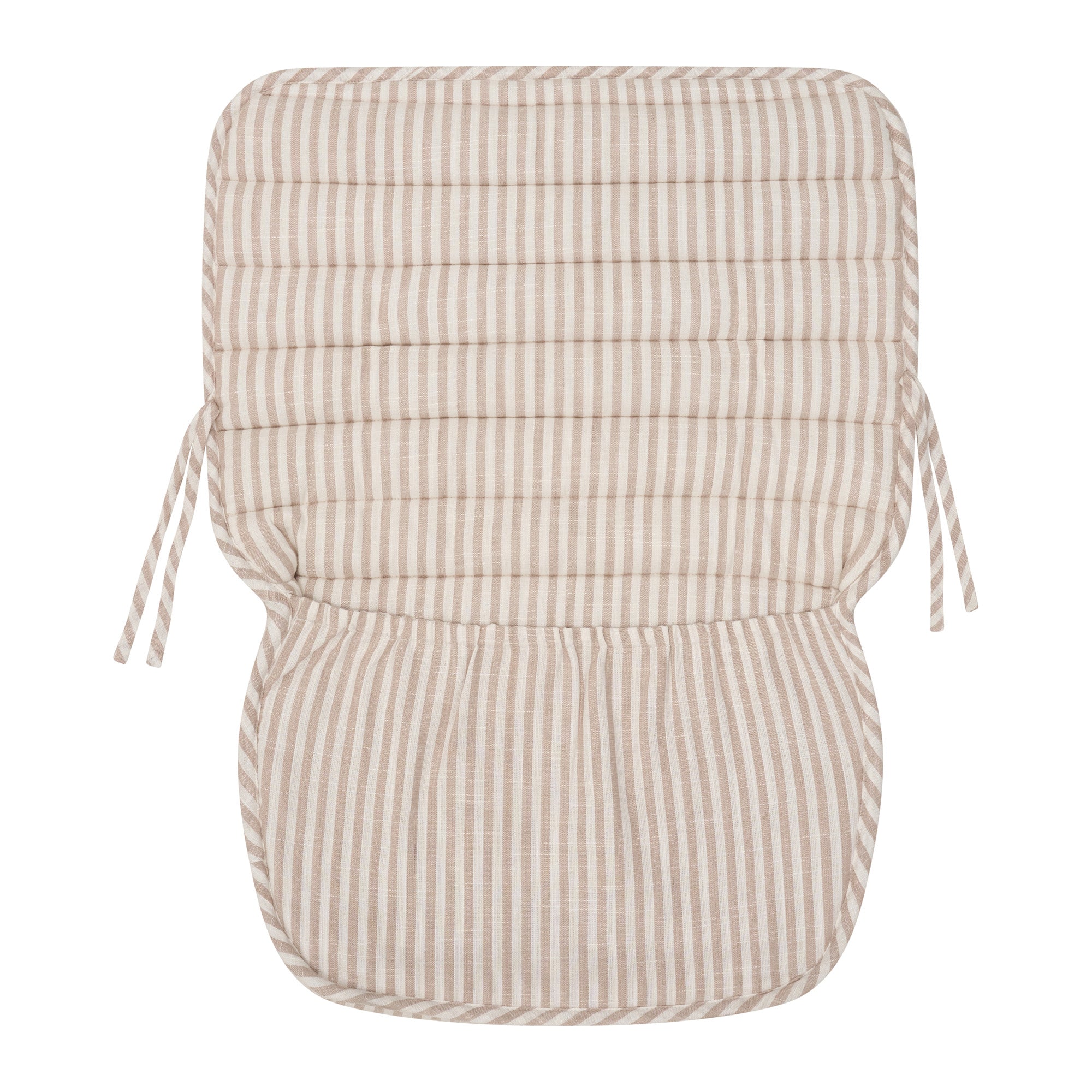 Natural Stripe Linen Pram Cosy