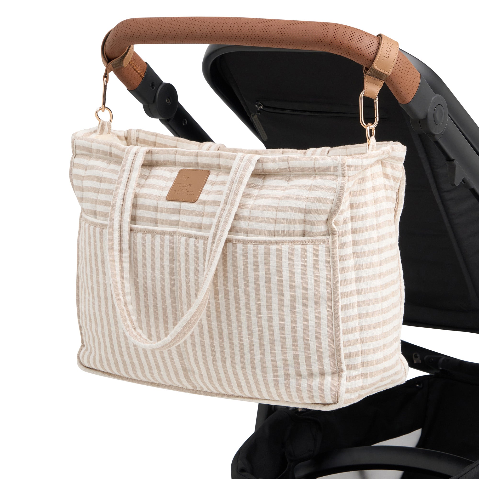 Natural Stripe Muse Baby Bag