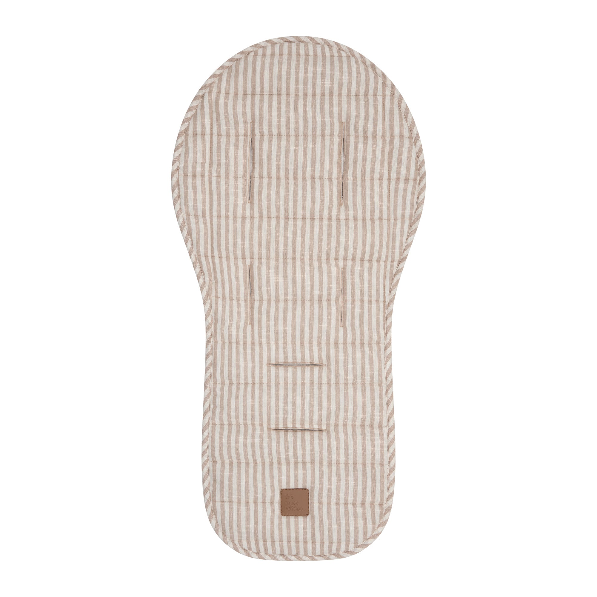 Natural Stripe Universal Linen Pram Liner