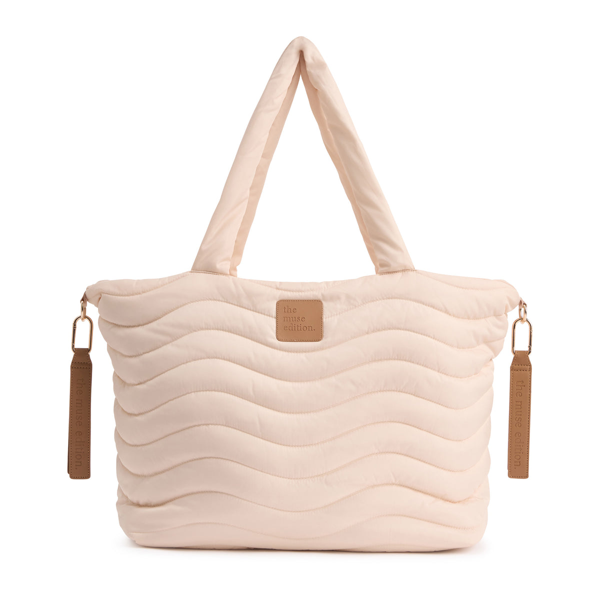 Natural Wave Quilted Baby Bag