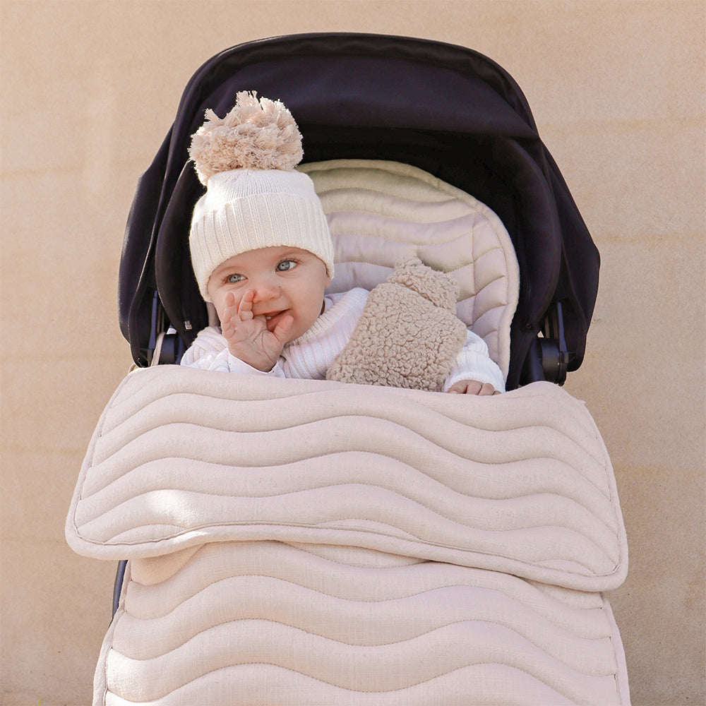 Natural Linen Pram Cosy