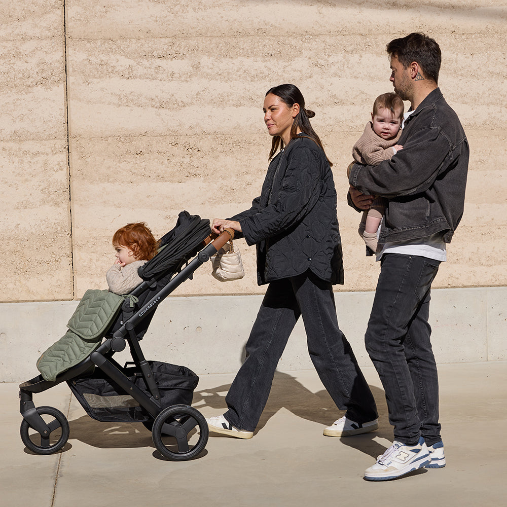 Sage Linen Pram Cosy