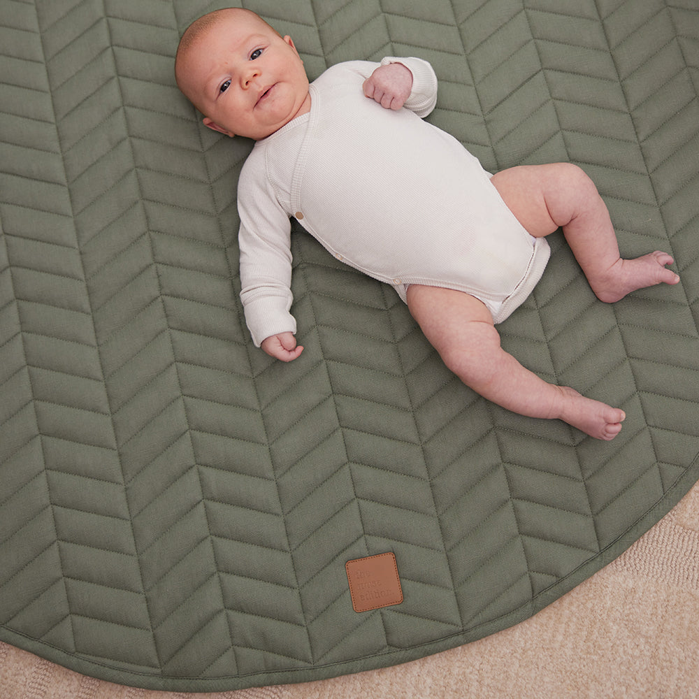 Sage Linen Baby Play Mat
