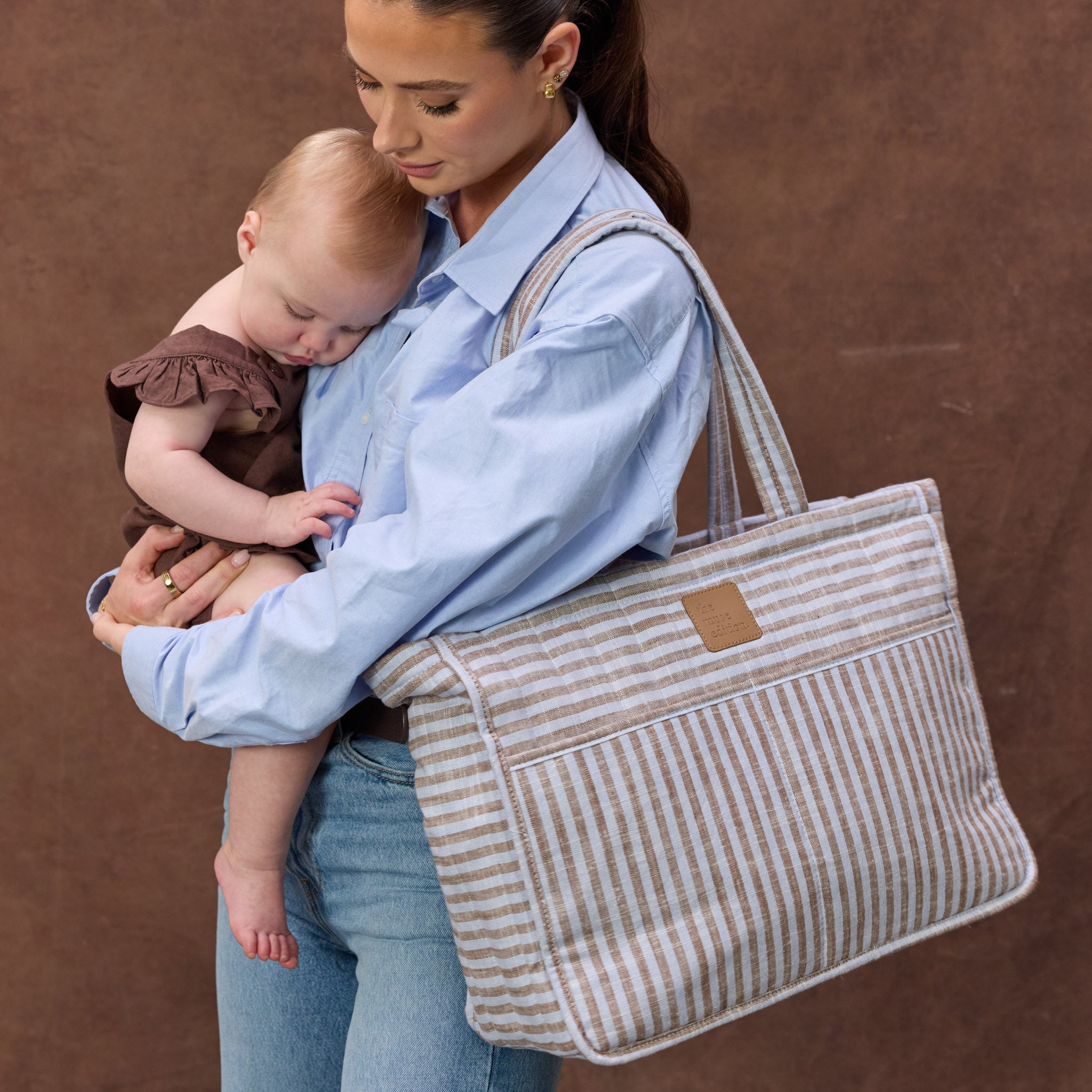Sorano Stripe Muse Baby Bag