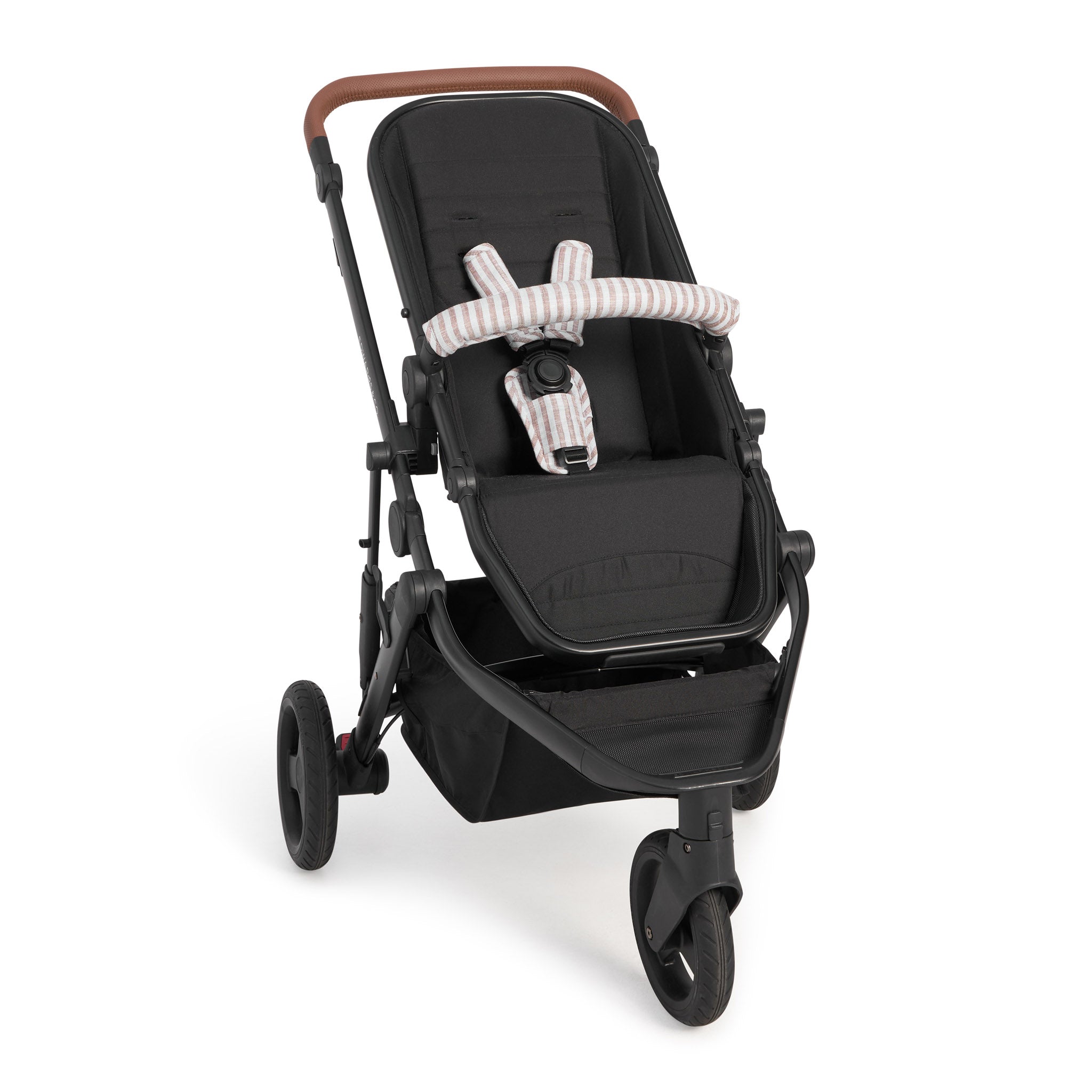 Sorano Stripe Linen Pram Harness Cover Set