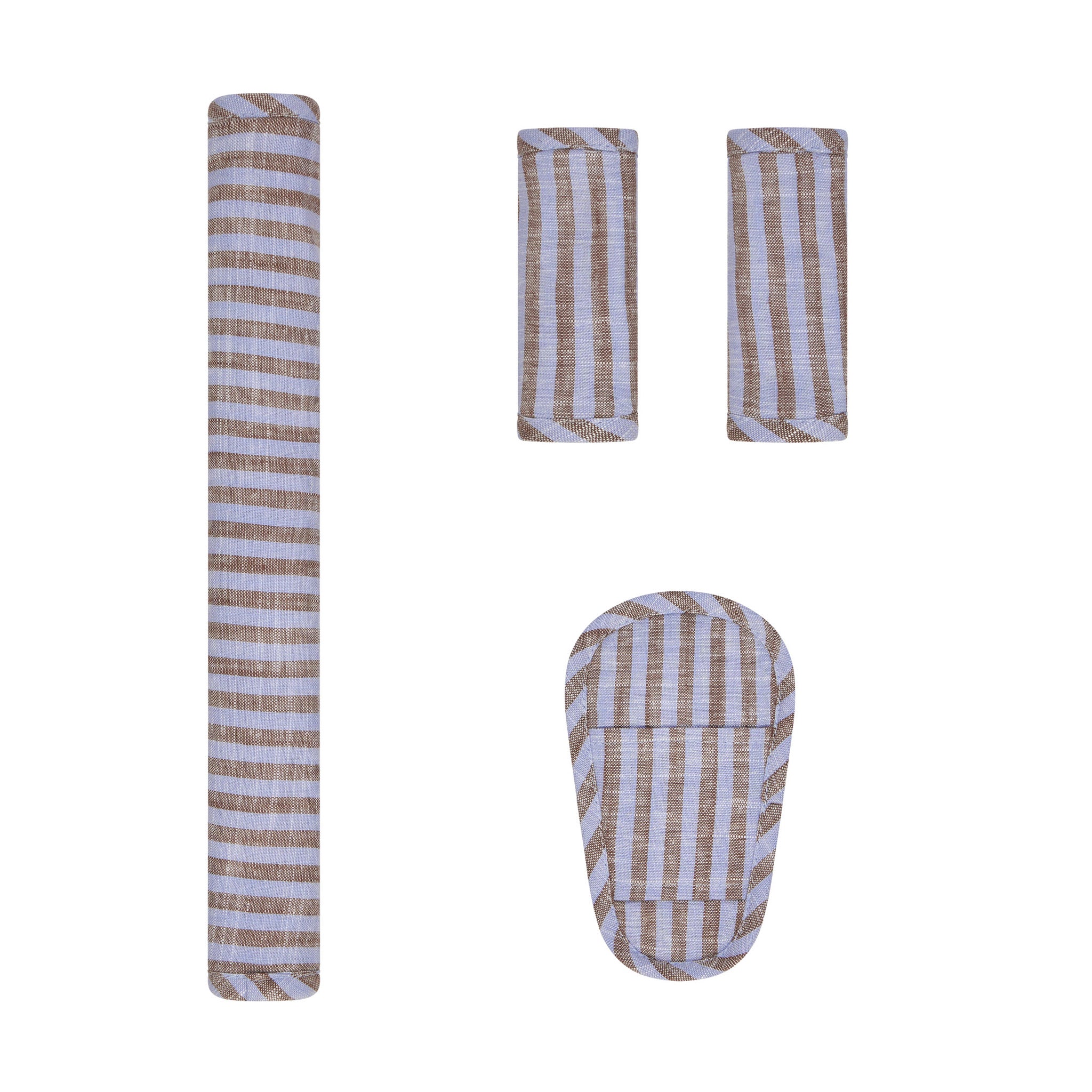 Sorano Stripe Linen Pram Harness Cover Set