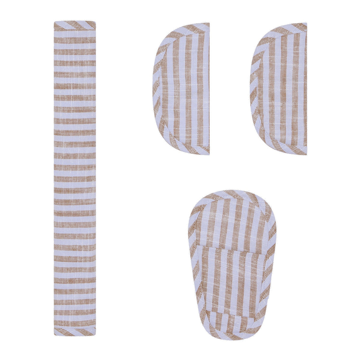 Sorano Stripe Linen Pram Harness Cover Set