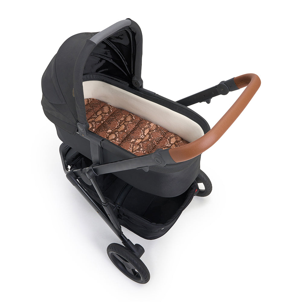 uppababy bassinet liner Cocoa Snake Universal Linen Bassinet Liner