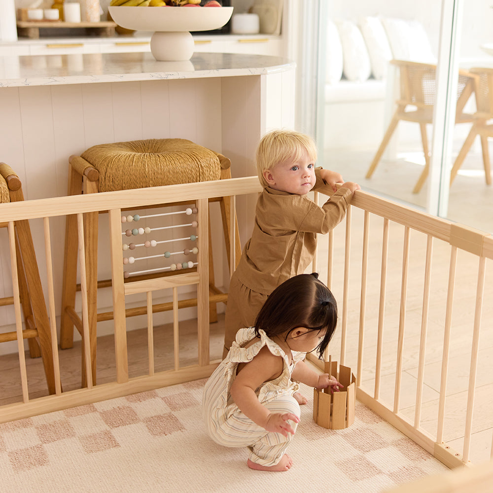 Natural Wooden Baby Play Pen