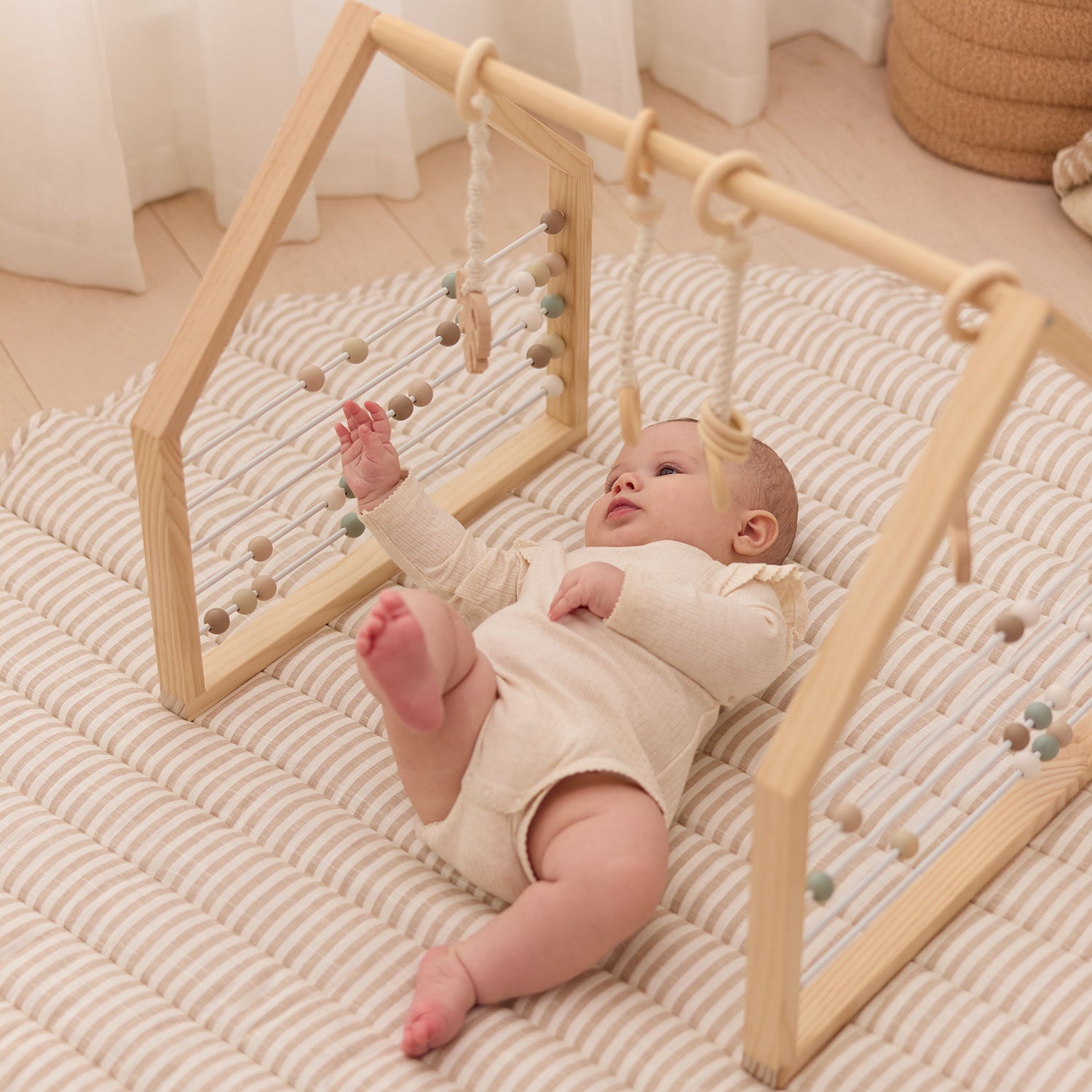 Wooden Play Gym Set