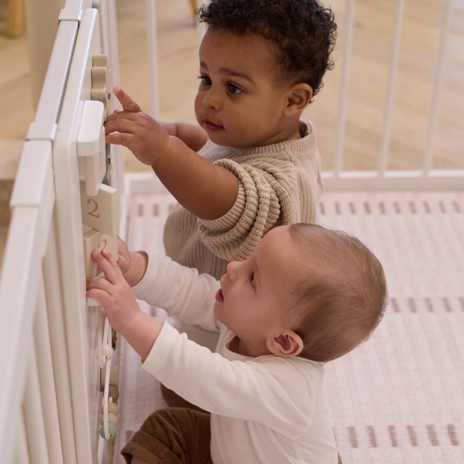 White Montessori Busy Board