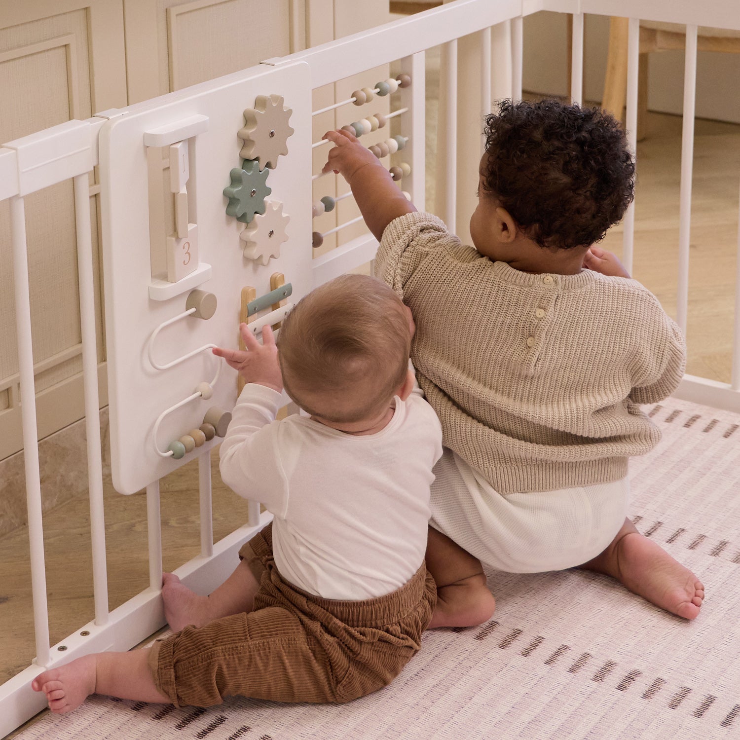 White Montessori Busy Board