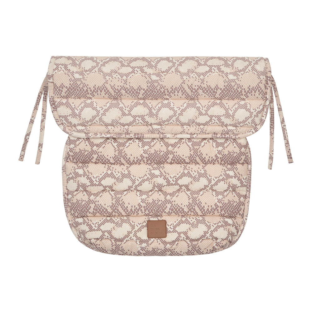 Almond Snake Linen Pram Cosy
