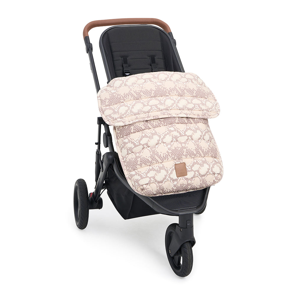 Almond Snake Linen Pram Cosy