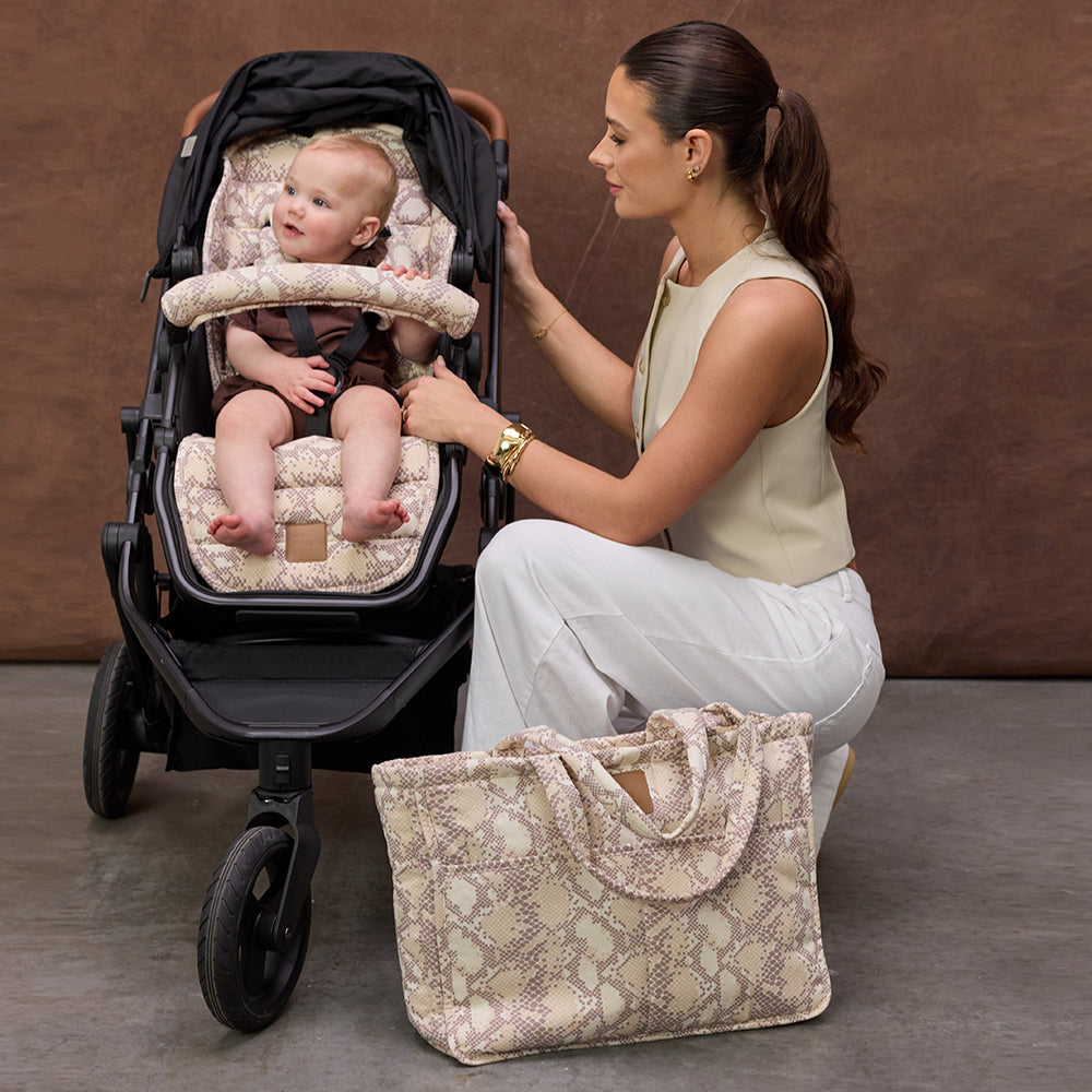 Almond Snake Universal Linen Pram Liner