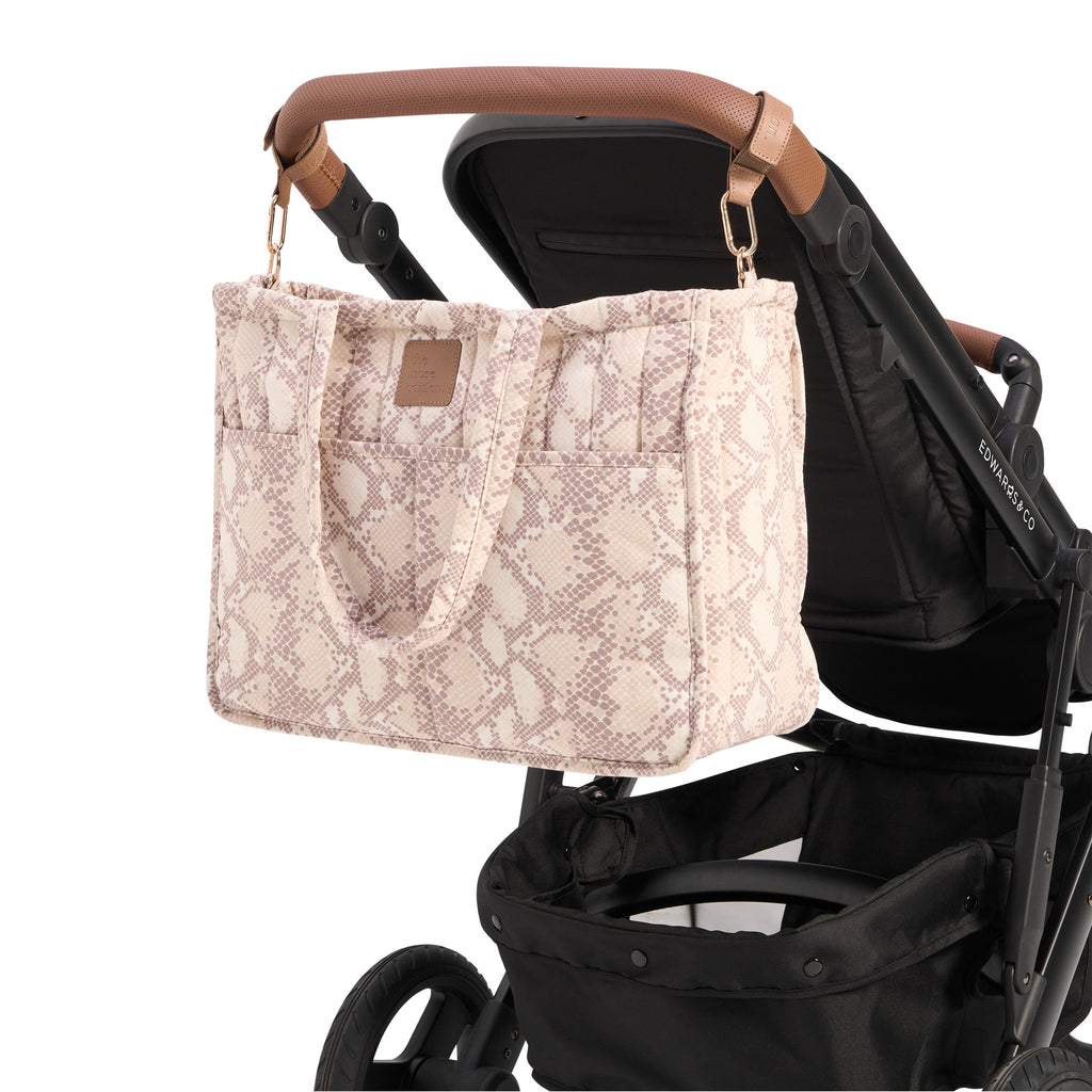 Almond Snake Stripe Muse Baby Bag