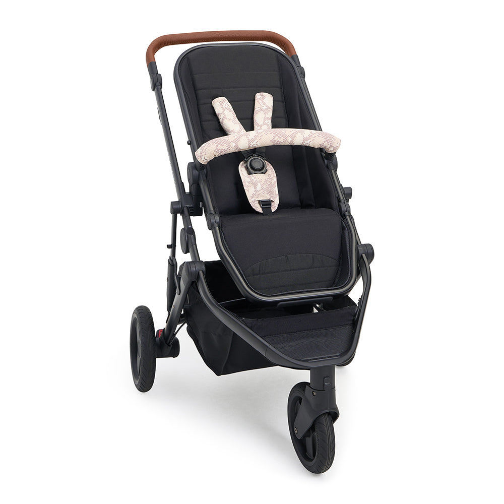 Almond Snake Linen Pram Harness Cover Set