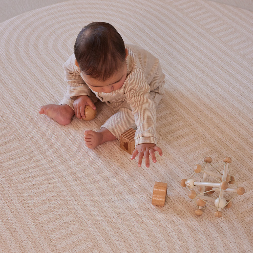 Round Foam Play Mat - Blush Terrazzo/Arch