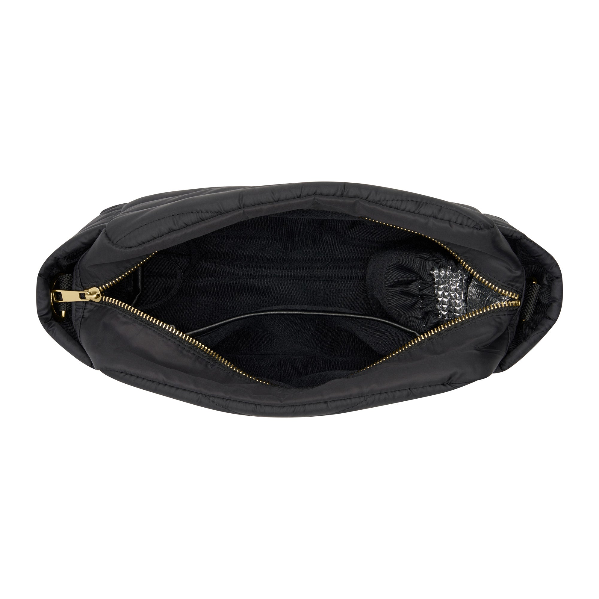 Black Wave Quilted Baby Pram Caddy