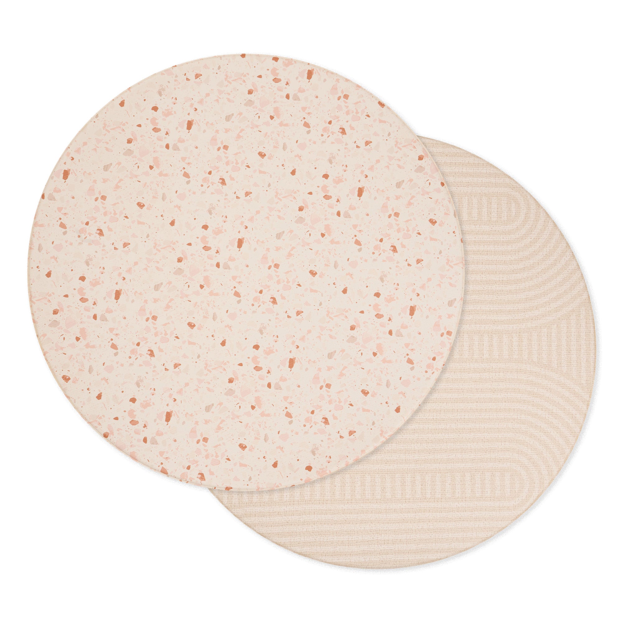 Round Foam Play Mat - Blush Terrazzo/Arch