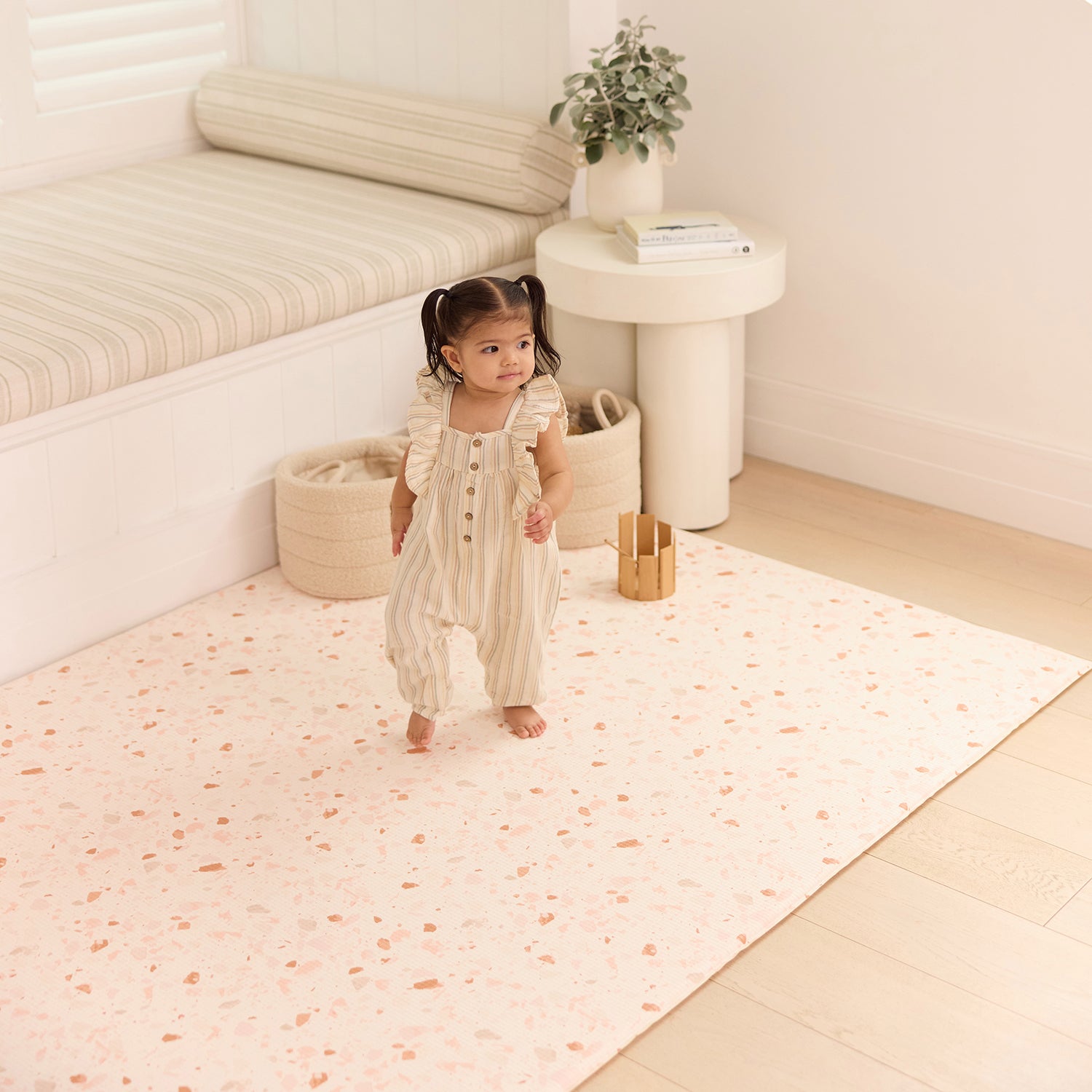 Large Foam Play Mat - Blush Terrazzo/Arch