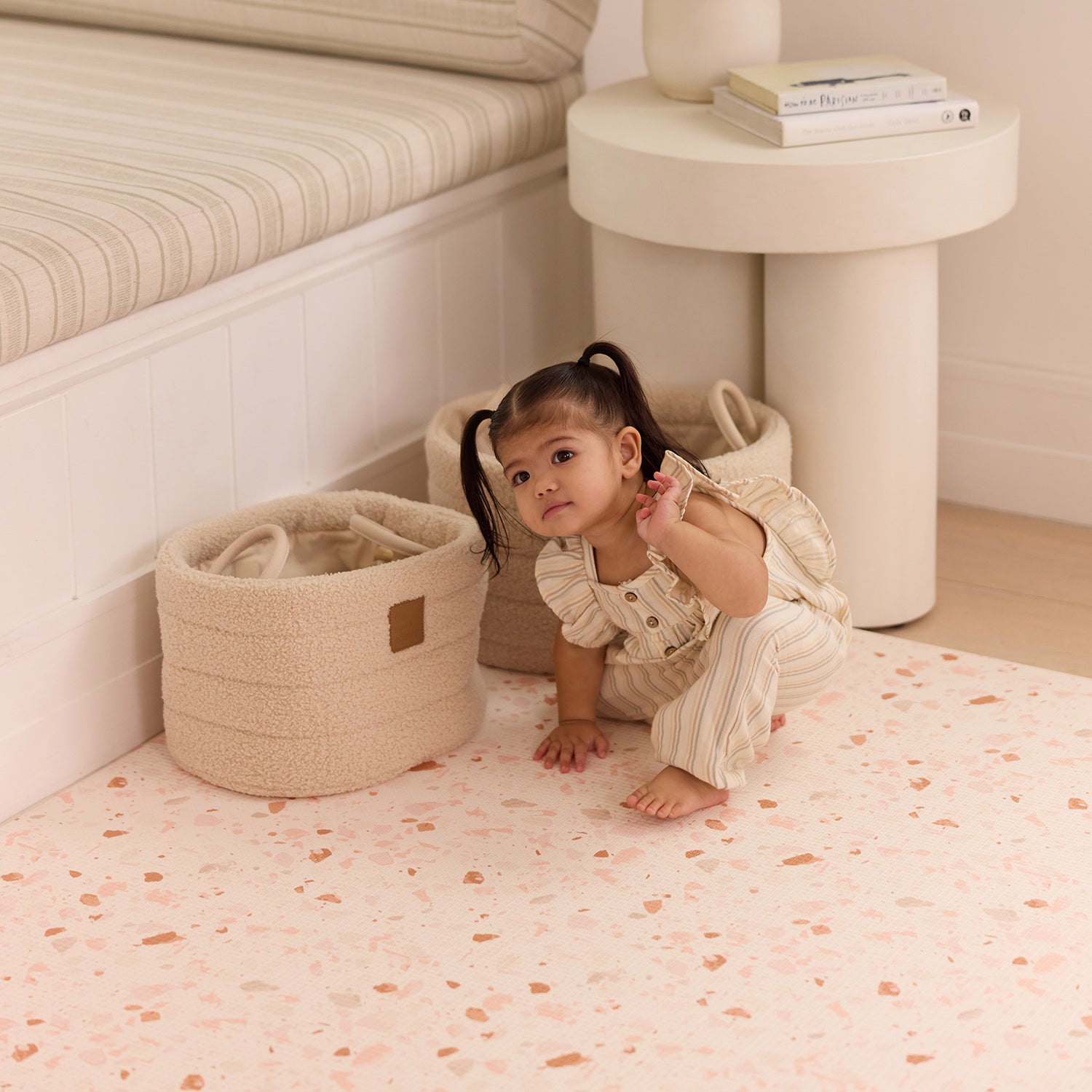 Large Foam Play Mat - Blush Terrazzo/Arch