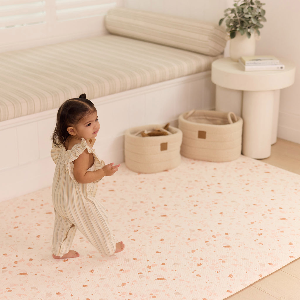 Large Foam Play Mat - Blush Terrazzo/Arch