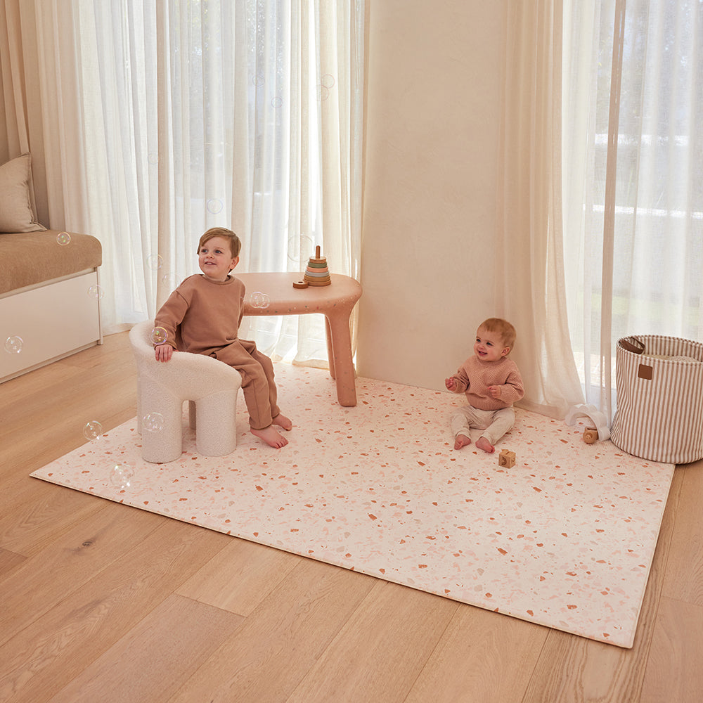 Large Foam Play Mat - Blush Terrazzo/Arch