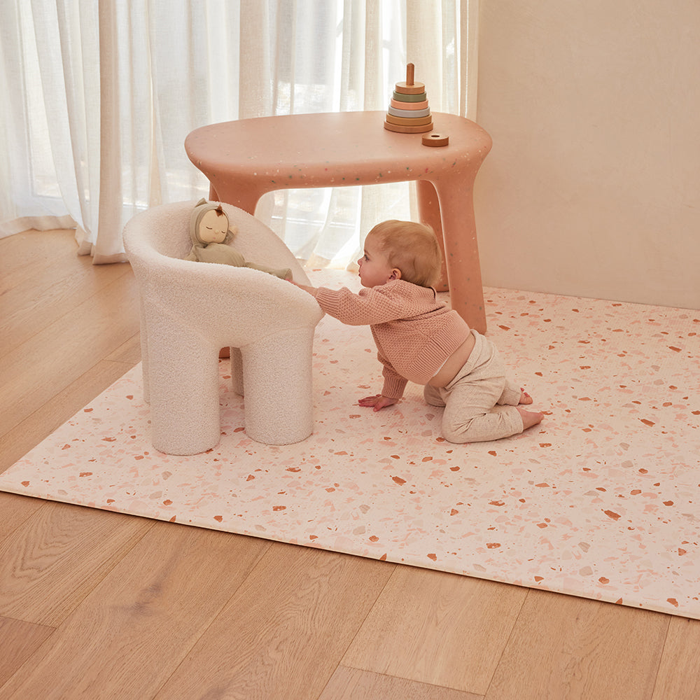 Large Foam Play Mat - Blush Terrazzo/Arch