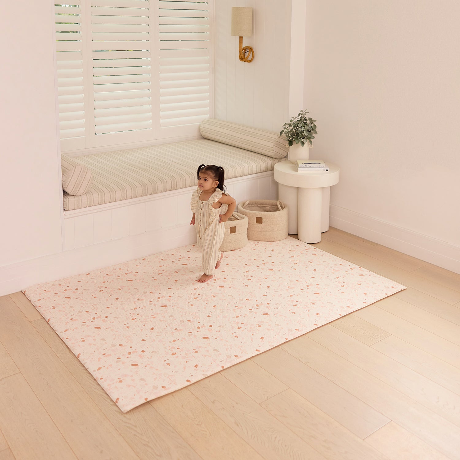 Large Foam Play Mat - Blush Terrazzo/Arch