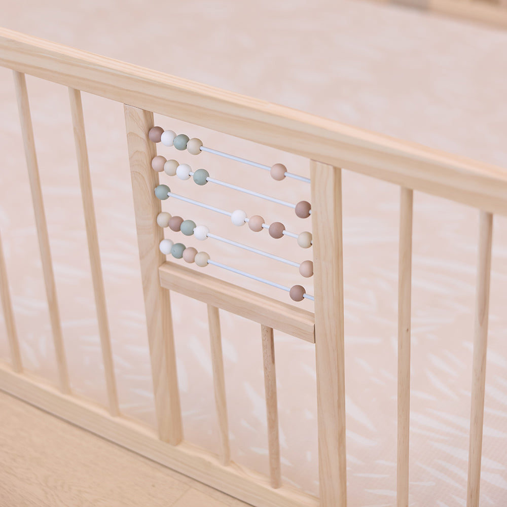 Play Space Bundle - Cocoa Stripe/Breeze & Natural Play Pen