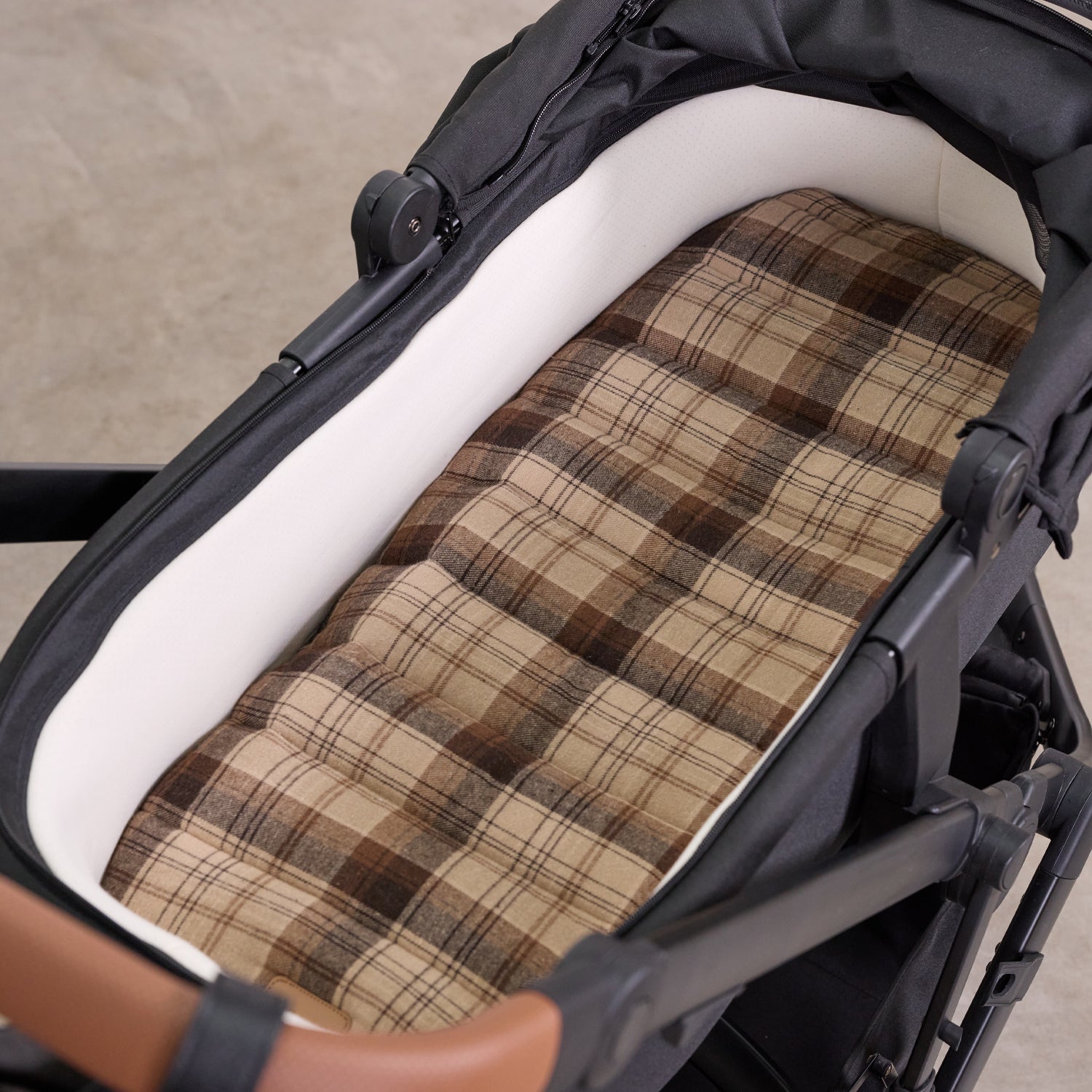 Chocolate Check Universal Bassinet Liner